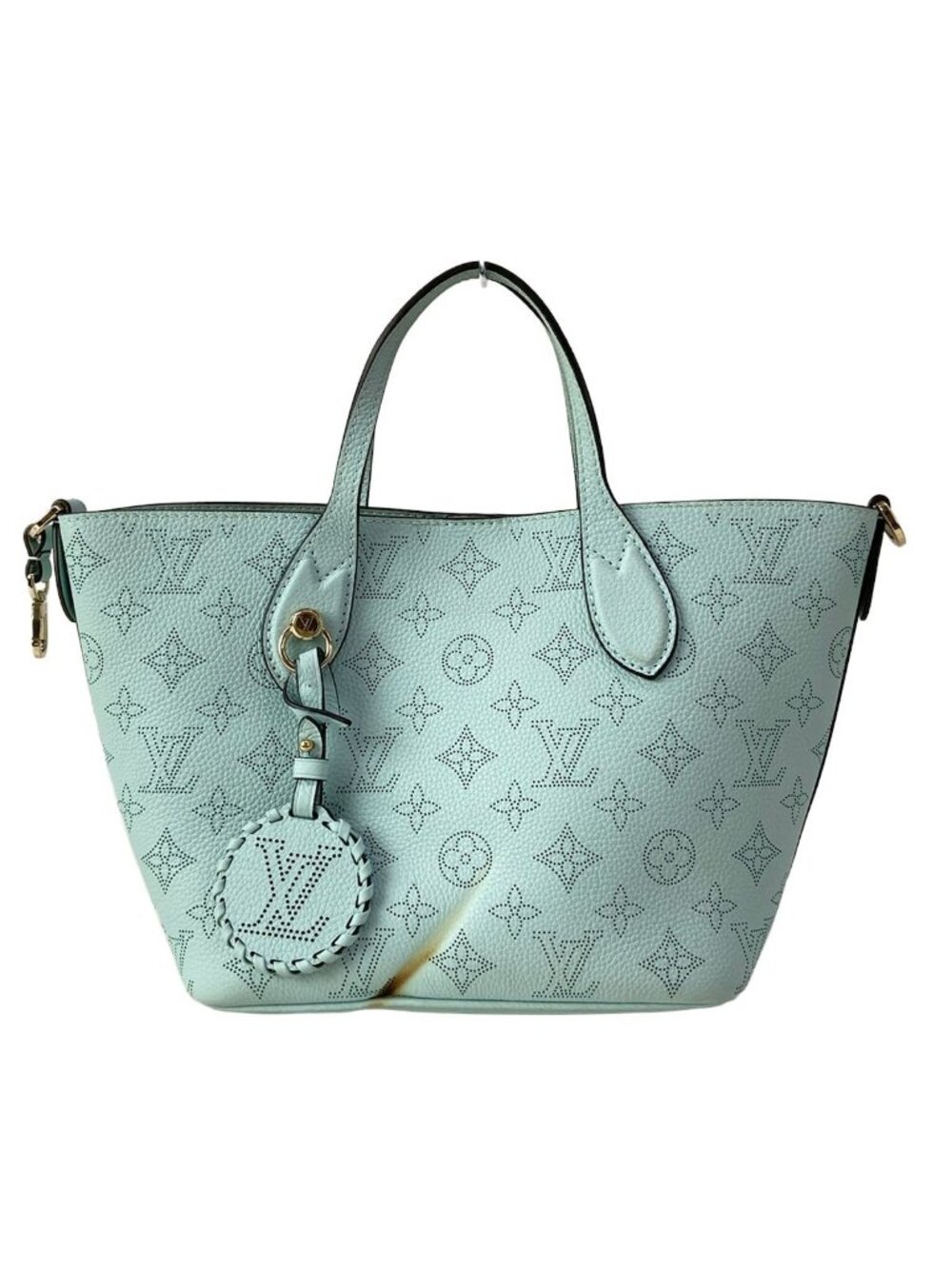 Louis Vuitton Tote Bag Mahina Blossom PM Mineral Blue Leather Cowhide